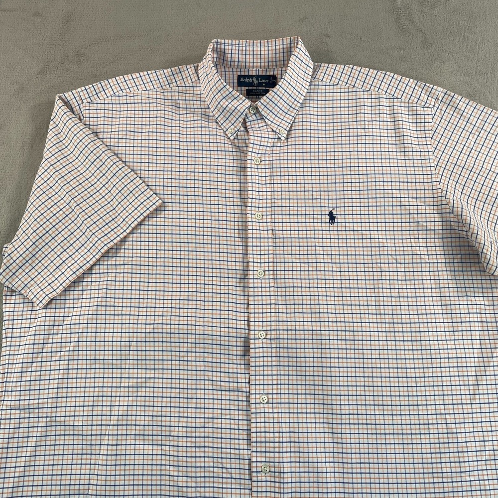 Vintage Polo Ralph Lauren Blake Oxford Shirt Men XL Multi Plaid OCBD Pony Preppy